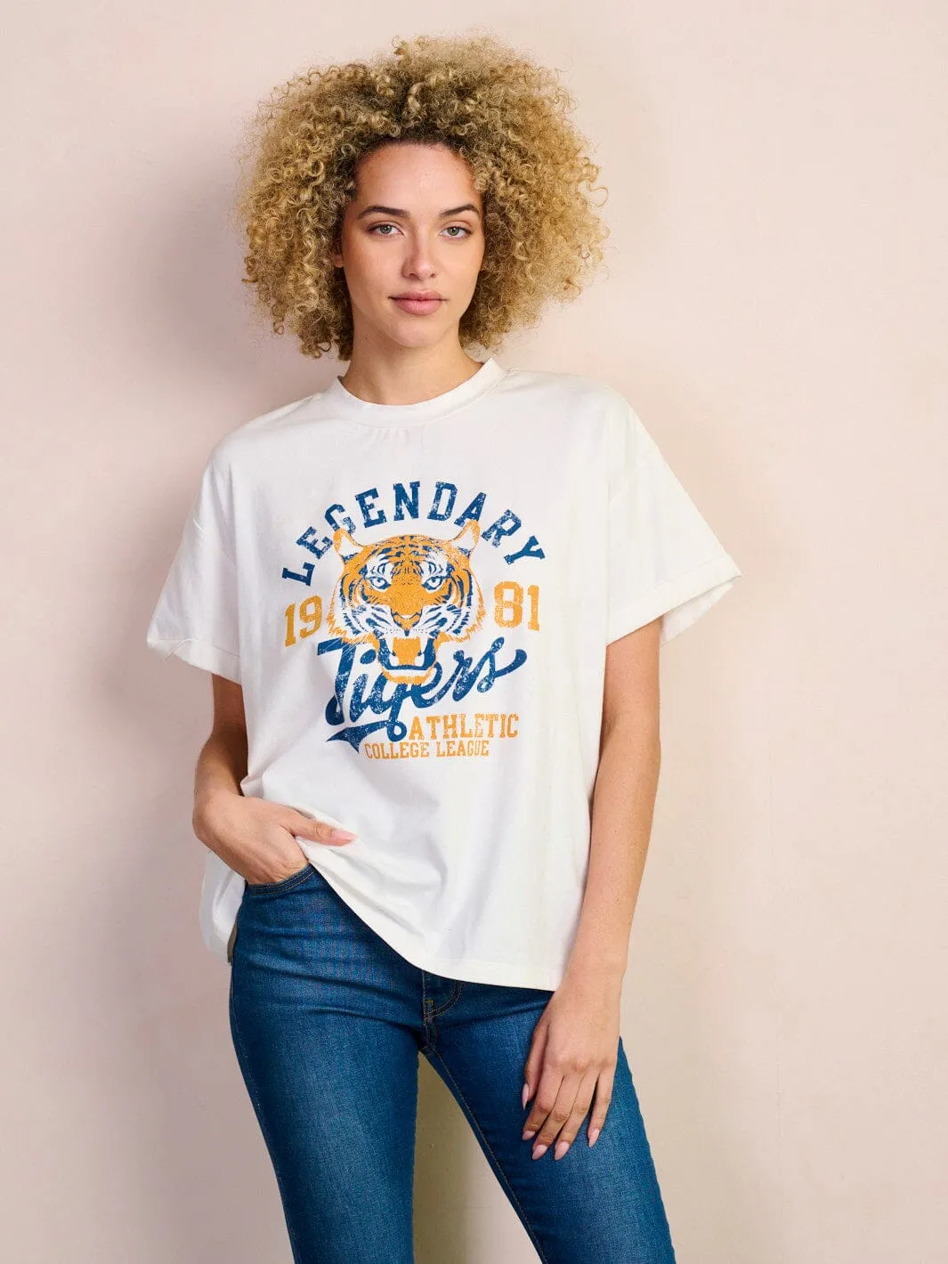 WOMEN'S SHORT SLEEVE GRAPHIC BASIC T-SHIRT