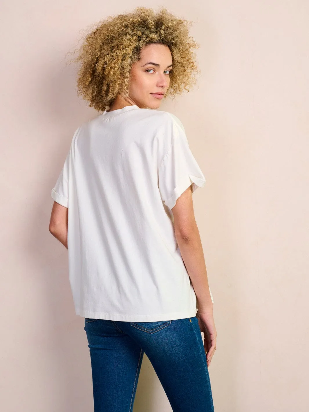 WOMEN'S SHORT SLEEVE GRAPHIC BASIC T-SHIRT