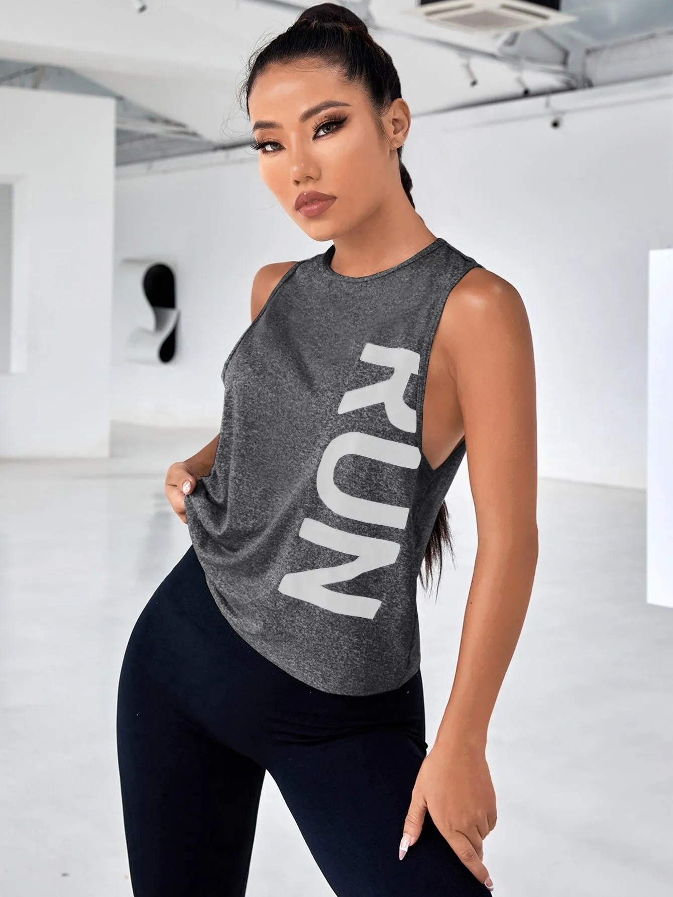 Women's Street Sport Letter Graphic Sports Tank Top