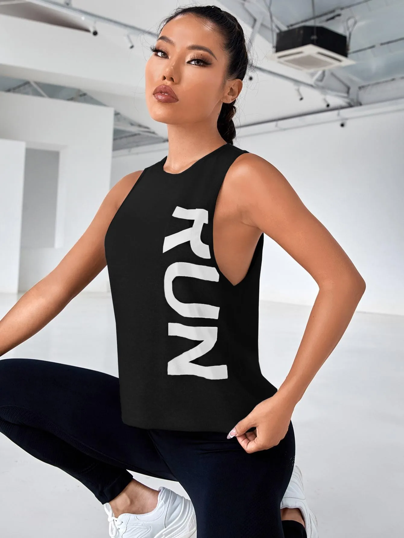 Women's Street Sport Letter Graphic Sports Tank Top