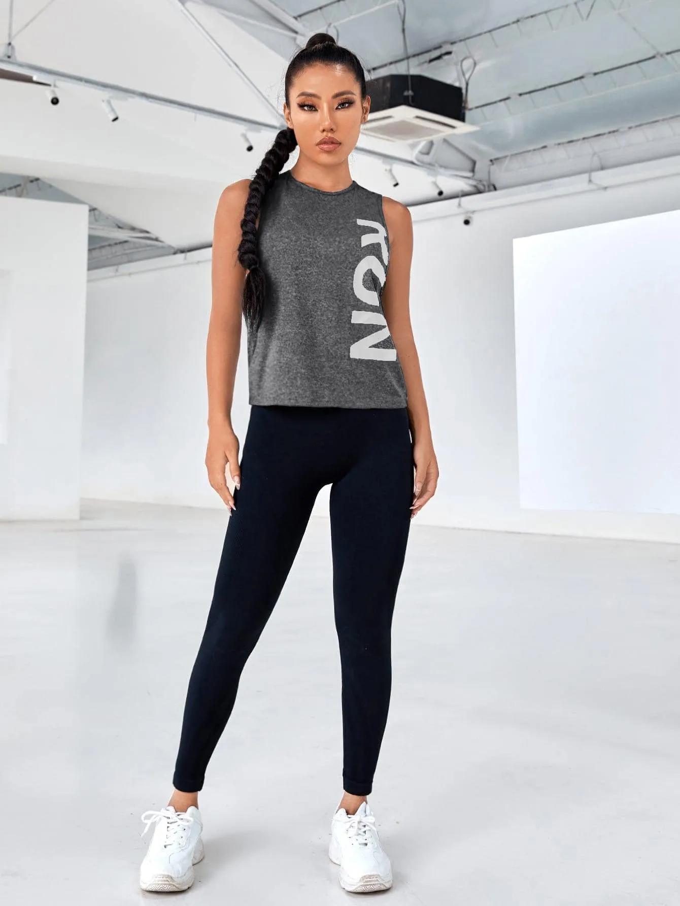Women's Street Sport Letter Graphic Sports Tank Top