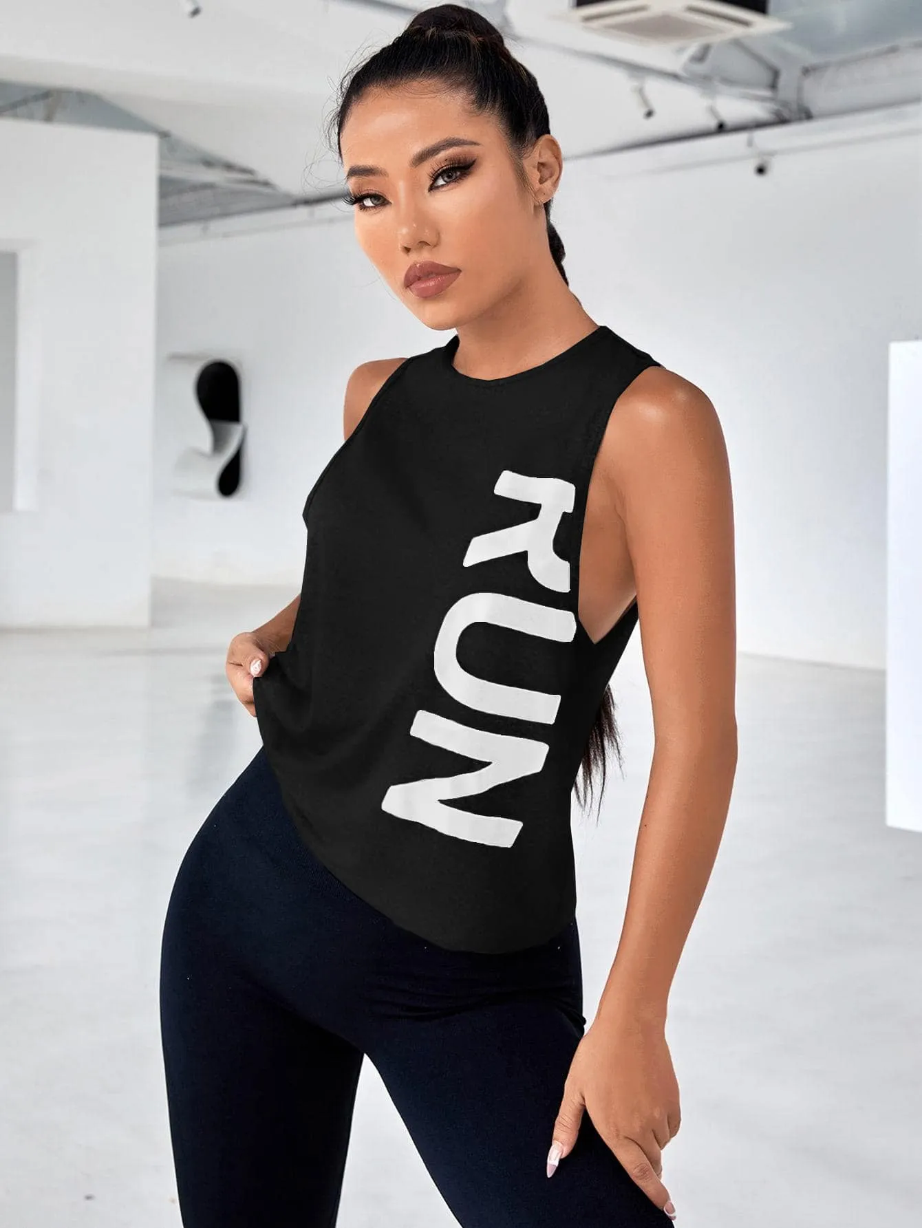 Women's Street Sport Letter Graphic Sports Tank Top