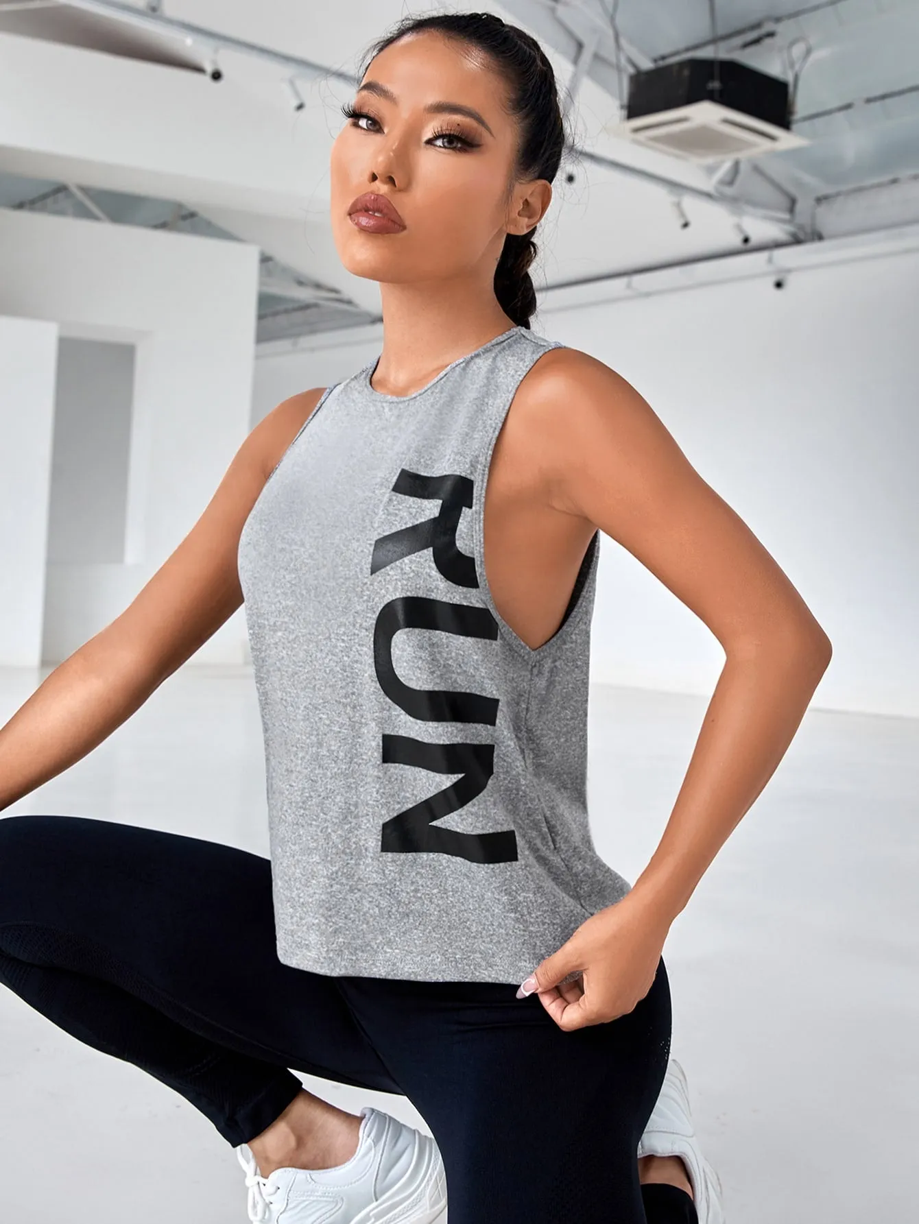 Women's Street Sport Letter Graphic Sports Tank Top