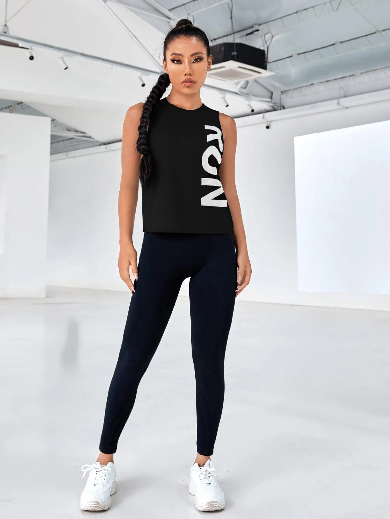 Women's Street Sport Letter Graphic Sports Tank Top