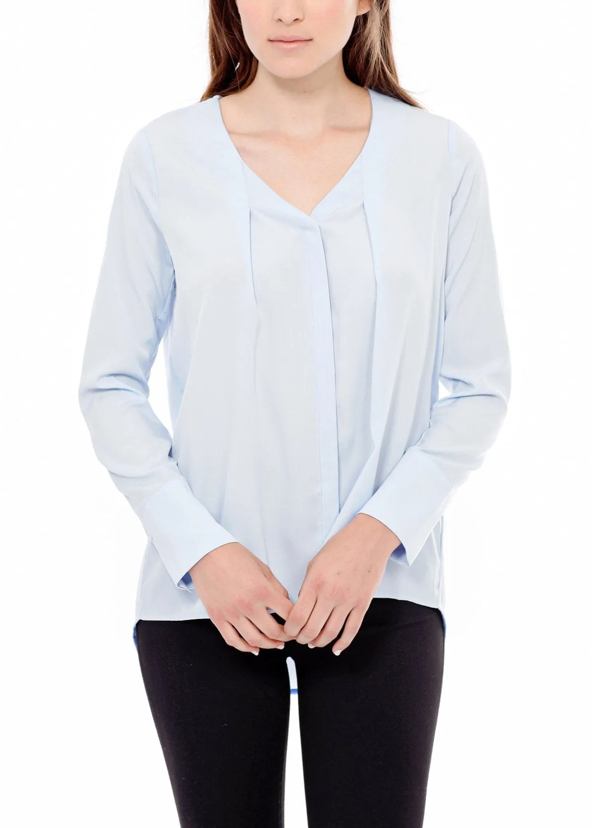Women's V-neck Basic Blouse