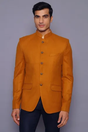 Wool Orange Bandhgala