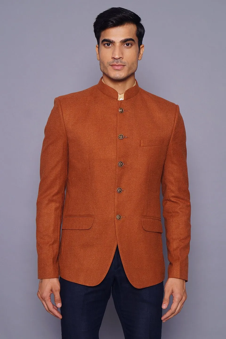 Wool Red Bandhgala
