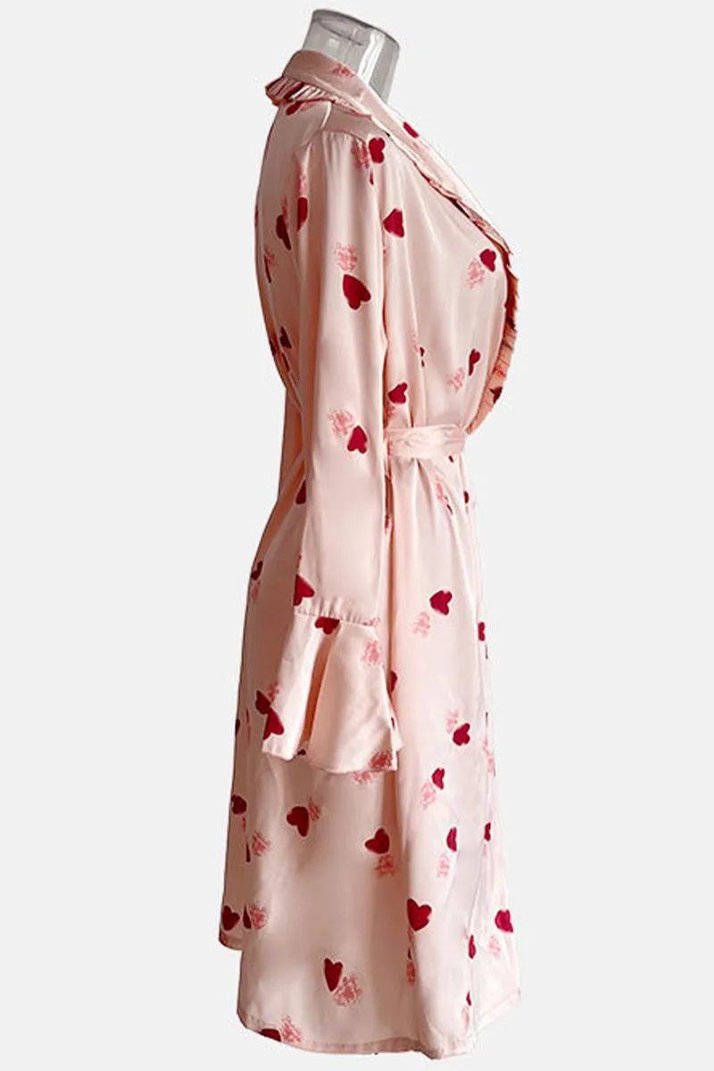 XK0174 Silky Bridal Long Robe