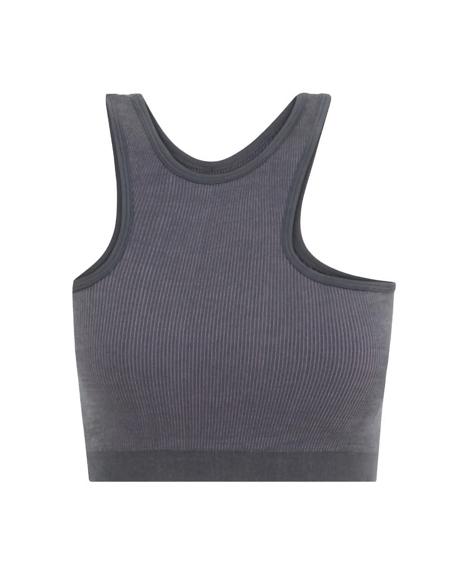 Yang Crop Top In Ash/lavender