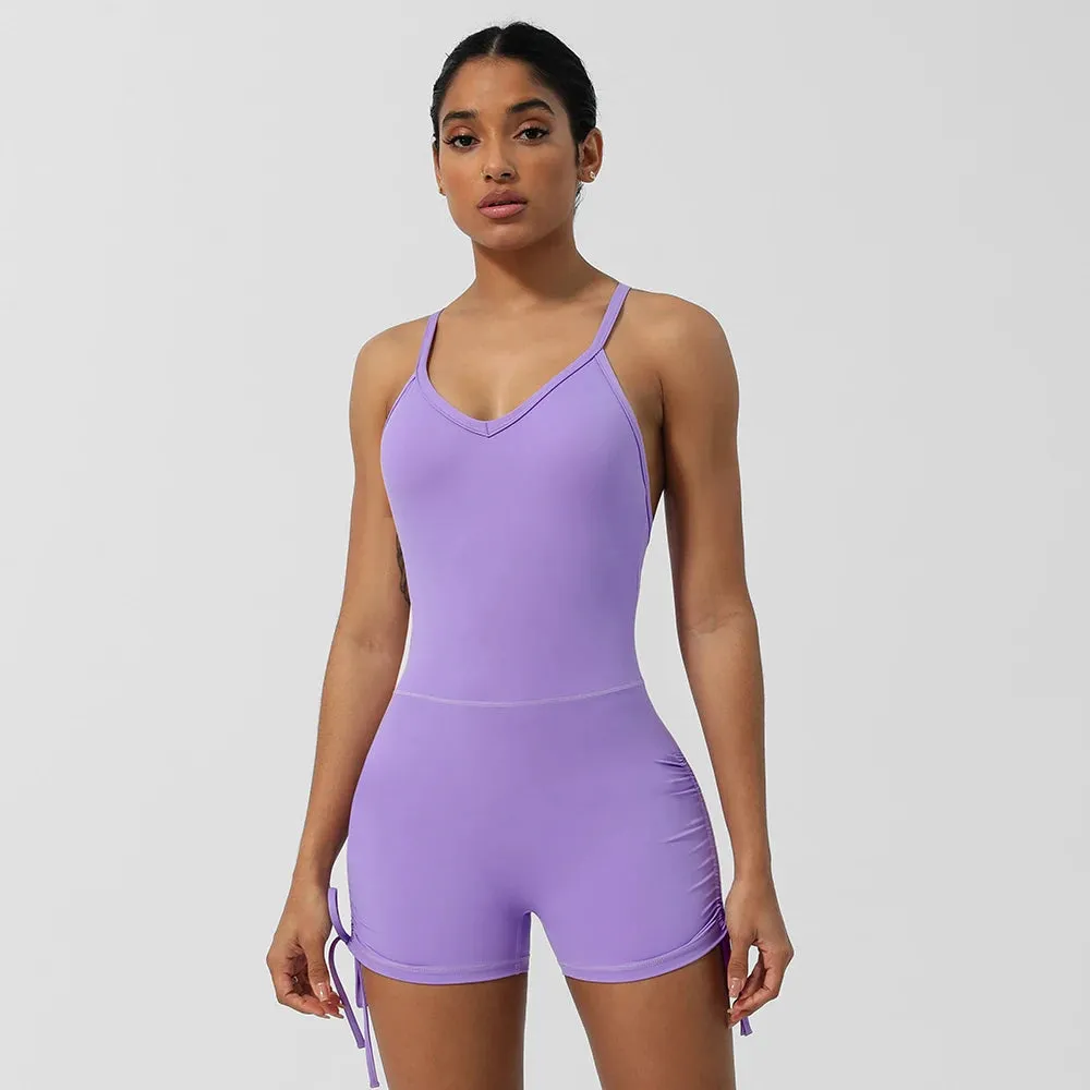 Yoga Jumpsuit Padded Set