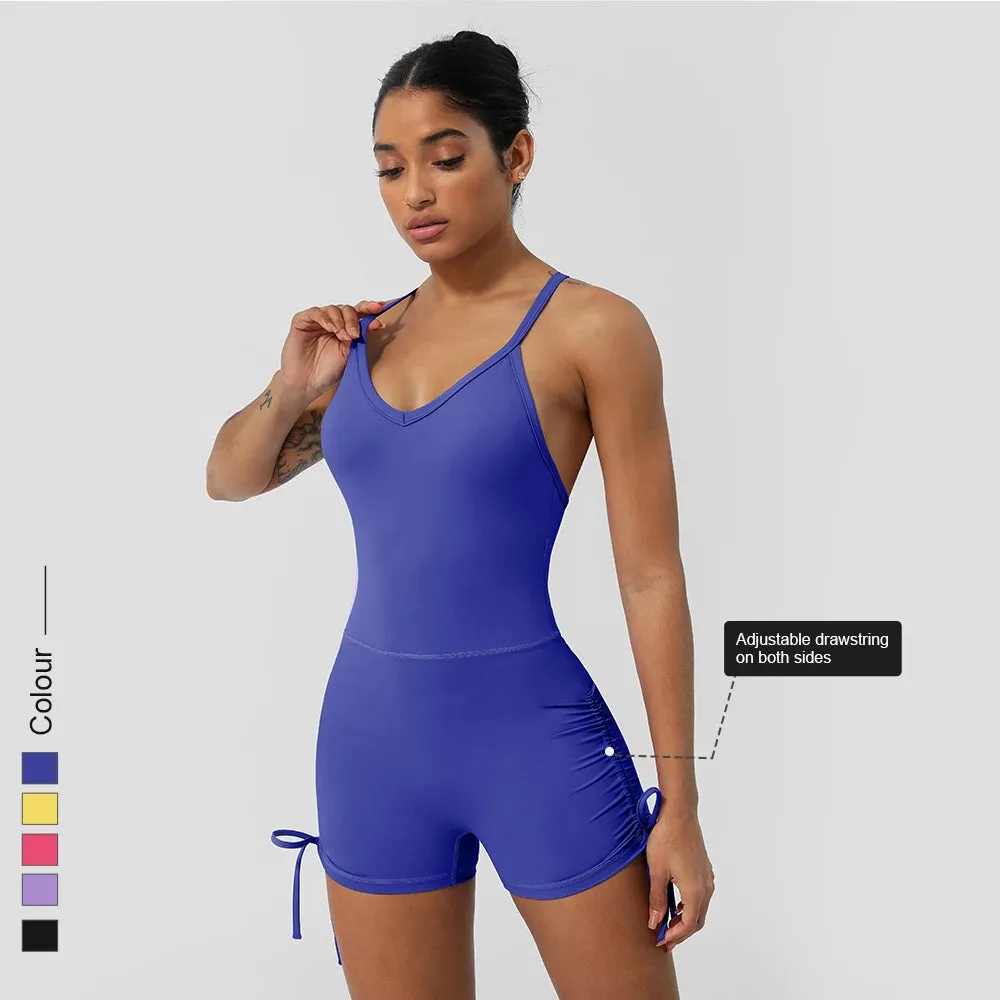 Yoga Jumpsuit Padded Set