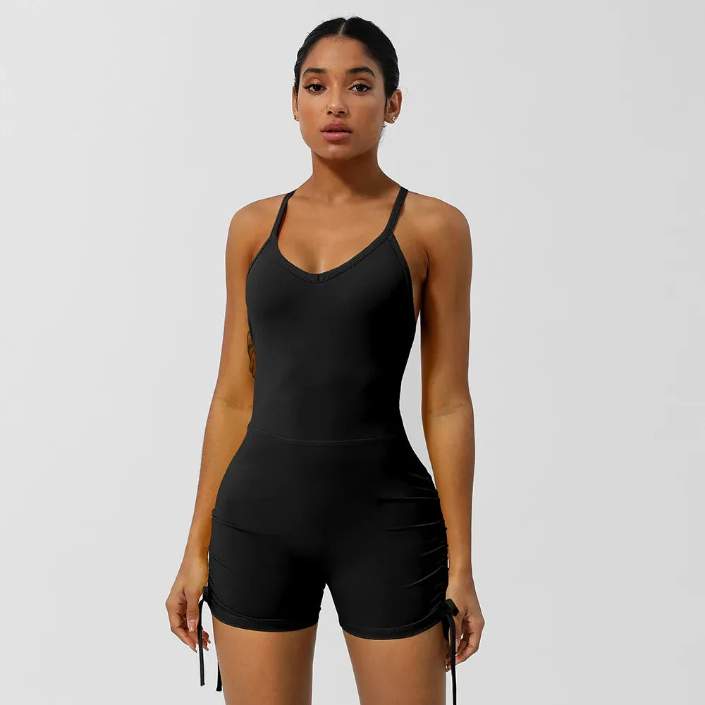 Yoga Jumpsuit Padded Set