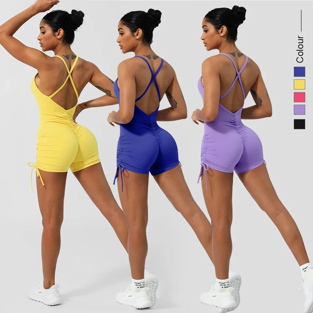 Yoga Jumpsuit Padded Set