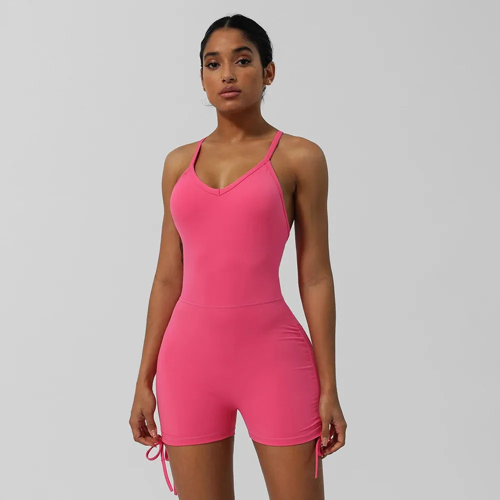 Yoga Jumpsuit Padded Set