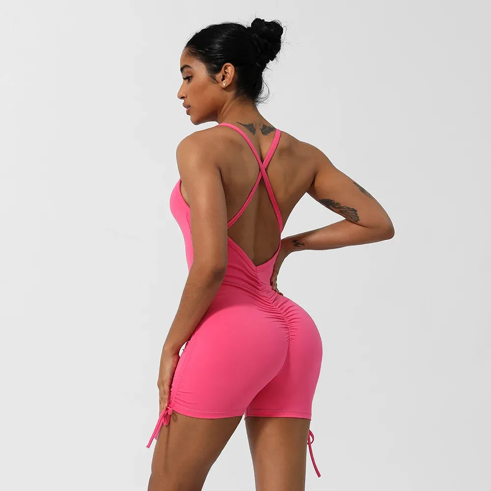 Yoga Jumpsuit Padded Set