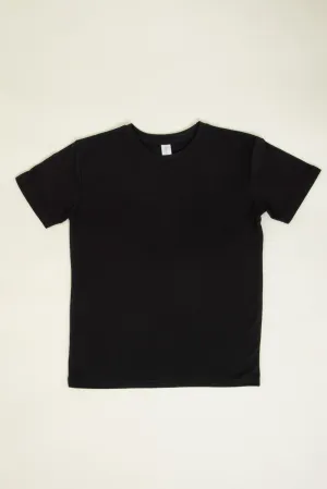 Youth Basic Crewneck T-Shirt for Boys in Black | 9003-BLACK