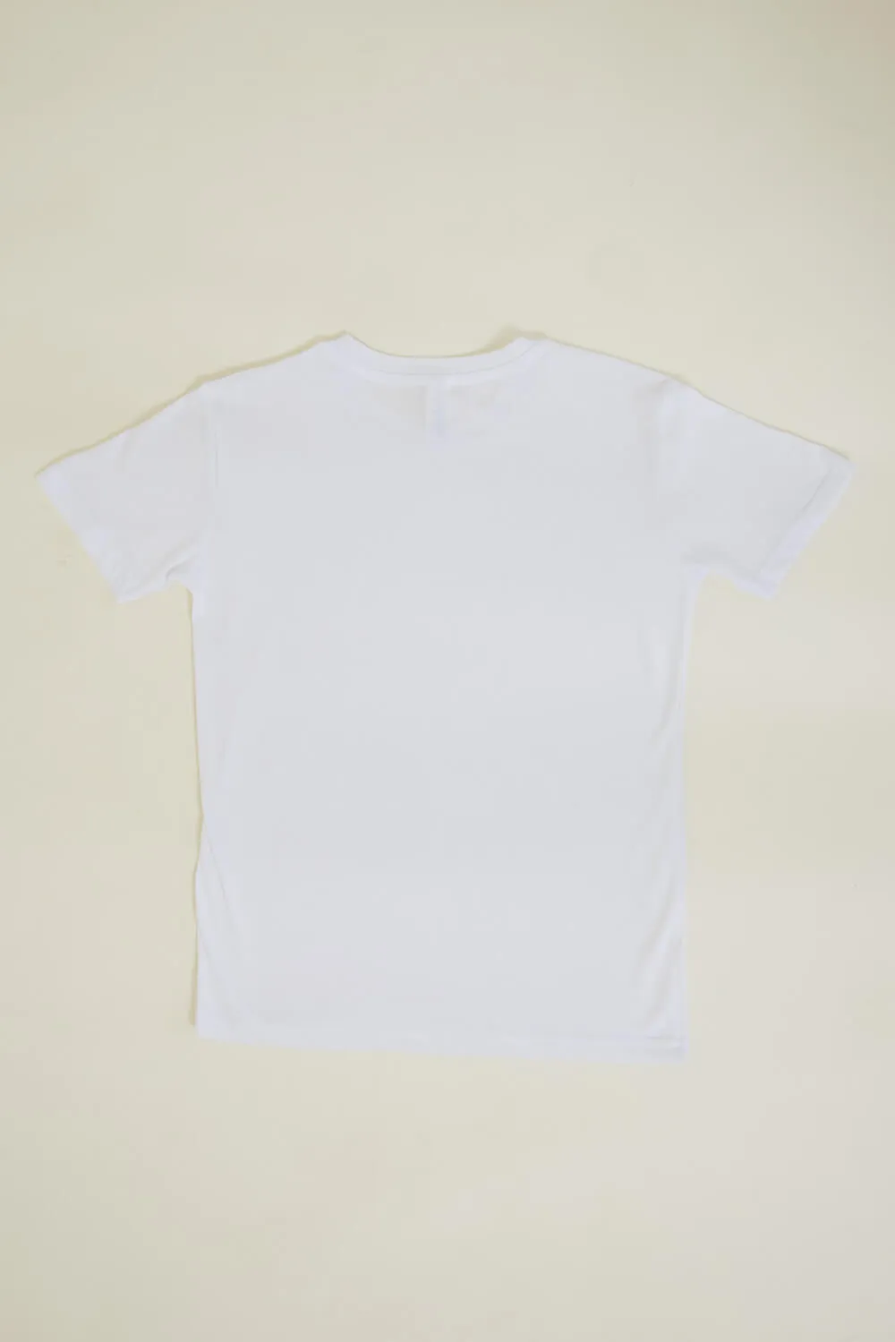 Youth Basic Crewneck T-Shirt for Boys in White | 9003-WHITE