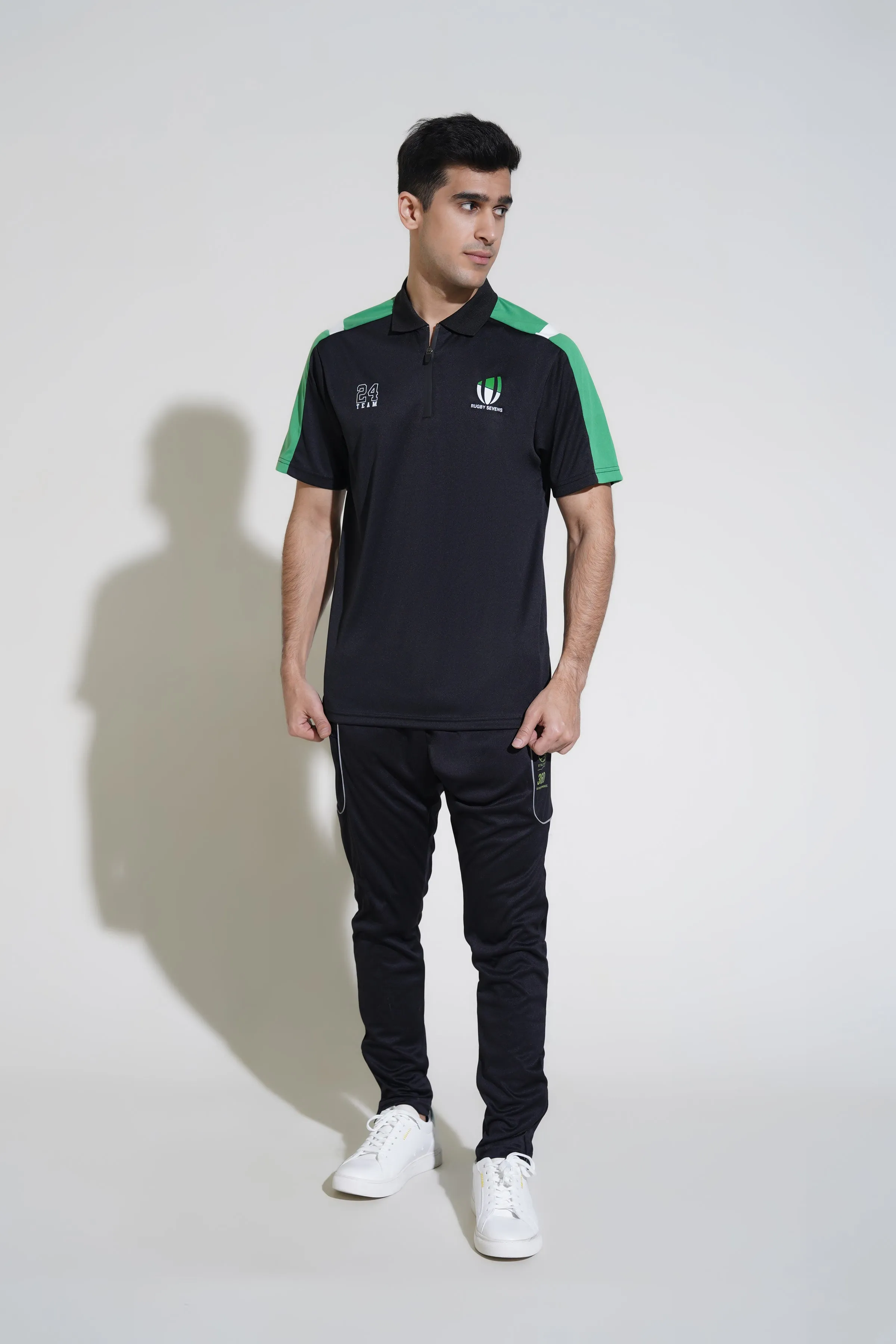 Zipper Collar T-Shirt